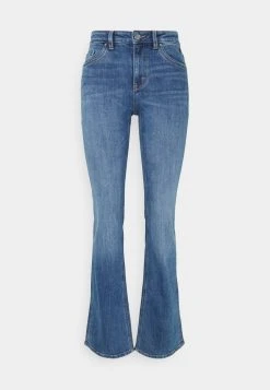Esprit Damen Flared Jeans - Blue Medium Wash