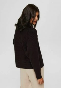 Esprit Damen RAGLAN MIT STEHKRAGEN - Strickpullover - Black -Esprit Verkäufe 2024 d58846e141b54ad883cd283b159e8e2f