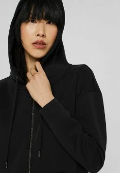 Esprit Damen LONG SLEEVE - Sweatjacke - Black -Esprit Verkäufe 2024 d66d44edcaa7423ea842b569a1bf069e