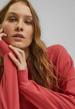 Esprit Damen COO F GMT DYE - Sweatshirt - Red -Esprit Verkäufe 2024 d96255dcb1204d50b37fd8aada199c56