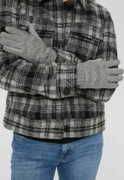 Esprit Damen Fingerhandschuh - Gunmetal