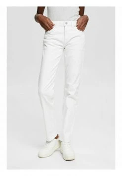 Esprit Damen Jeans Straight Leg - White