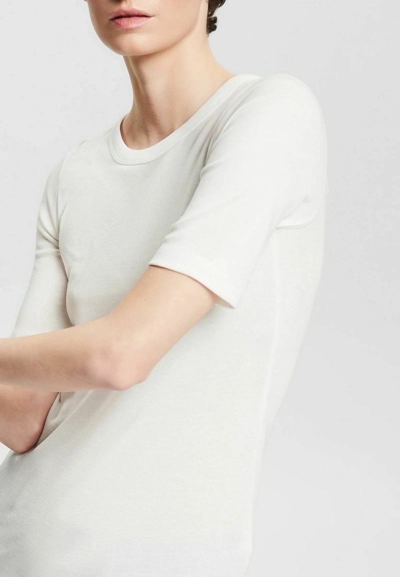 Esprit Damen T-Shirt Basic - Off White 6 Esprit Damen T-Shirt Basic - Off White – Bild 4