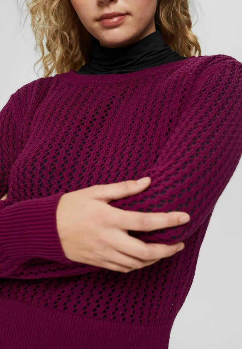 Esprit Damen Strickpullover - Plum Red 8 Esprit Damen Strickpullover - Plum Red – Bild 6
