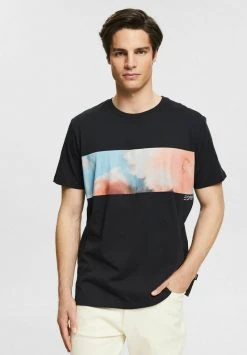 Esprit AW CNECK SS - T-Shirt Print - Black | Herren -Esprit Verkäufe 2024 dd7a12e5386f47a1821f93face427731