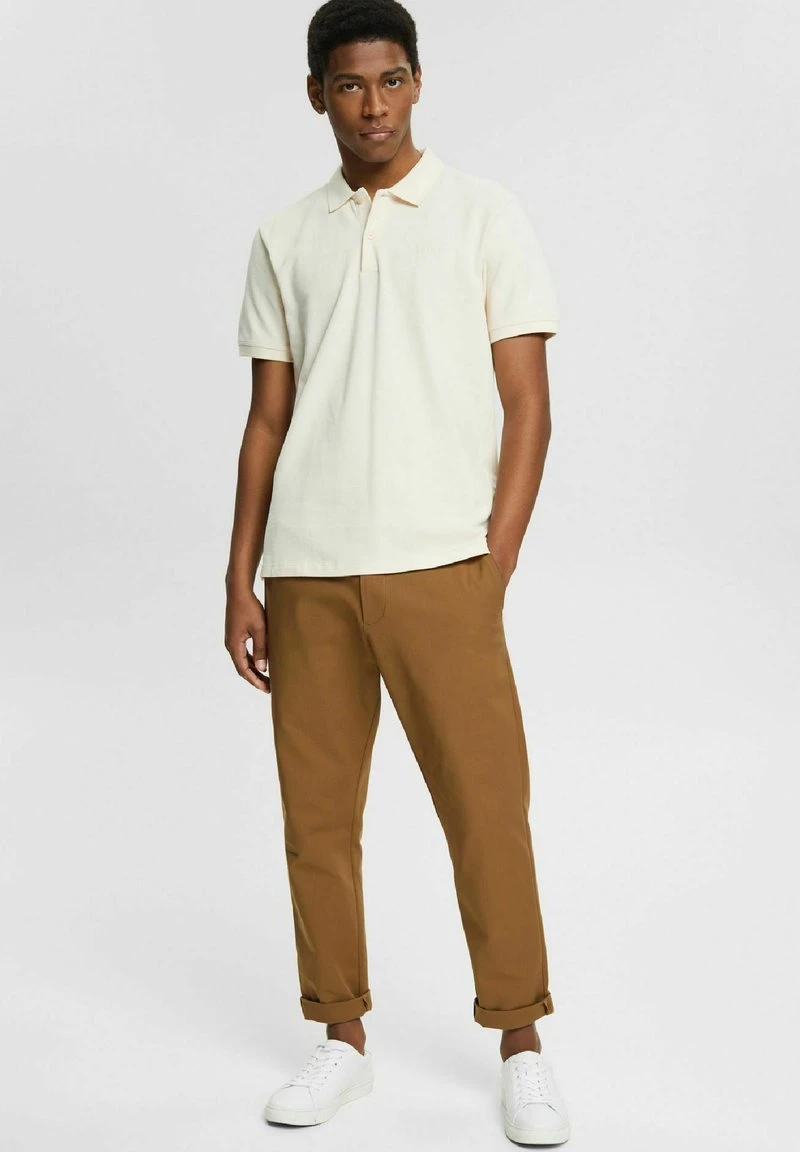 Esprit Herren Poloshirt - Cream Beige 8 Esprit Herren Poloshirt - Cream Beige – Bild 6
