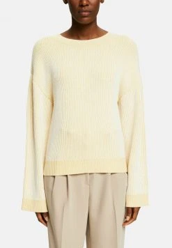 Esprit Damen LOOSE - Strickpullover - Dusty Yellow -Esprit Verkäufe 2024 dee3391e2ef64e95aa8ed3b88897e3c2