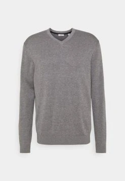 Esprit Herren Strickpullover - Medium Grey