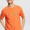 Esprit Herren T-Shirt Print - Bright Orange