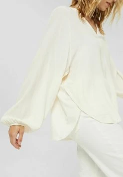 Esprit Damen FEMININE - Langarmshirt - Off White -Esprit Verkäufe 2024 e17932127d89459c8fe1101a60937542