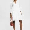Esprit Damen LOCHSPITZE UND STICKEREI - Freizeitkleid - White -Esprit Verkäufe 2024 e2a5a6e0fc82496e99505707ae7af539