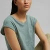 Esprit Damen T-Shirt Basic - Turquoise -Esprit Verkäufe 2024 e2e670a92730434d99f60da7eeb5bee6