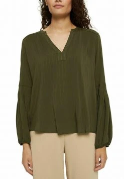 Esprit Damen Bluse - Dark Khaki -Esprit Verkäufe 2024 e324caf26c824f45af7b8dea3087d978