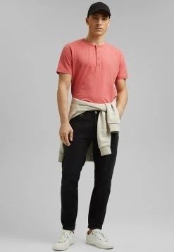 Esprit Herren HENLEY - T-Shirt Basic - Coral Red -Esprit Verkäufe 2024 e3a3e23e4f03428a9b72b7b58cfeccdb