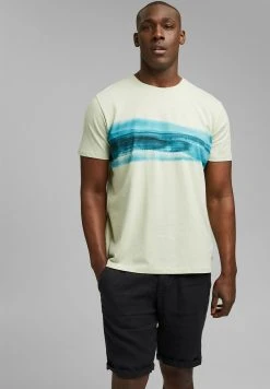 Esprit Herren ARTWORK - T-Shirt Print - Pastel Green