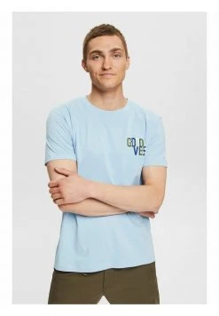 Esprit Herren T-Shirt Print - Light Blue