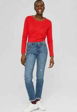 Esprit Damen Langarmshirt - Orange/red