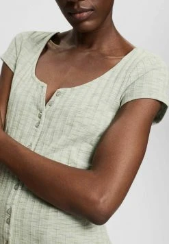 Esprit Damen MIT KNOPFLEISTE - Bluse - Light Khaki -Esprit Verkäufe 2024 e6eb3108be354a5e80b6cc352b69637a