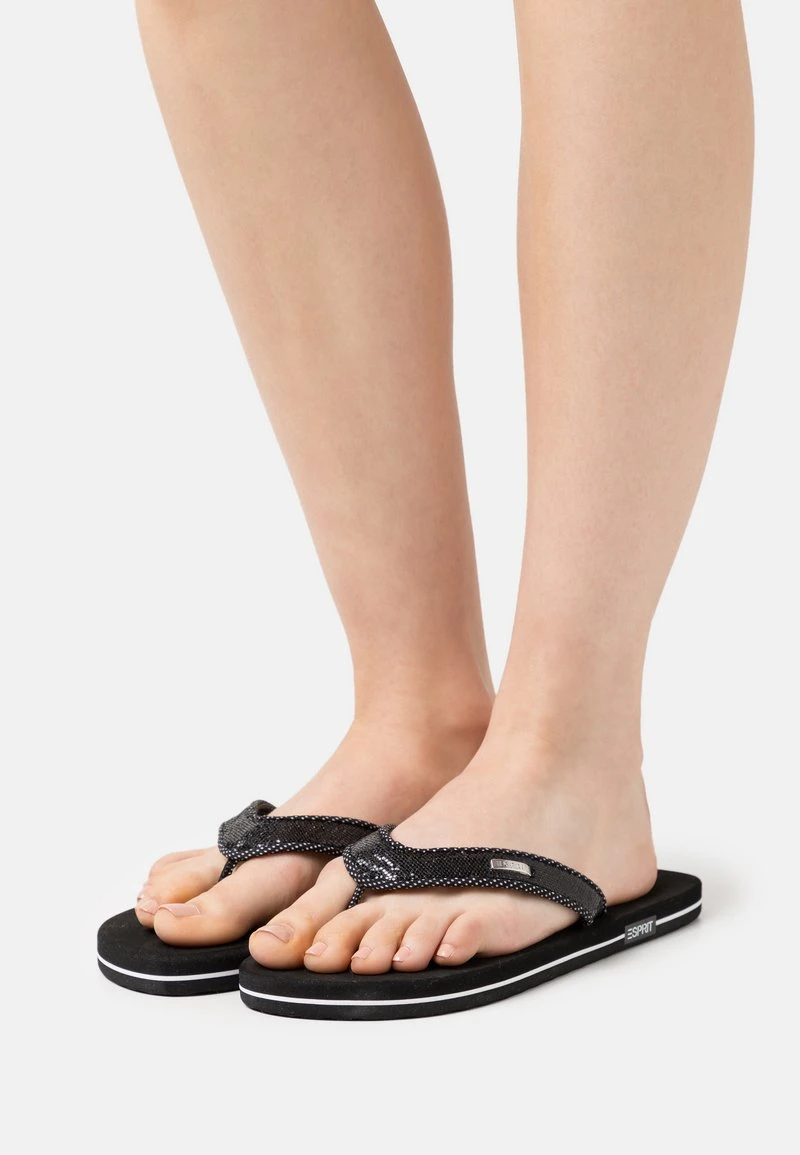 Esprit Damen GLITTER THONGS - Zehentrenner - Black 3 Esprit Damen GLITTER THONGS - Zehentrenner - Black