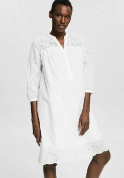 Esprit Damen Freizeitkleid - White