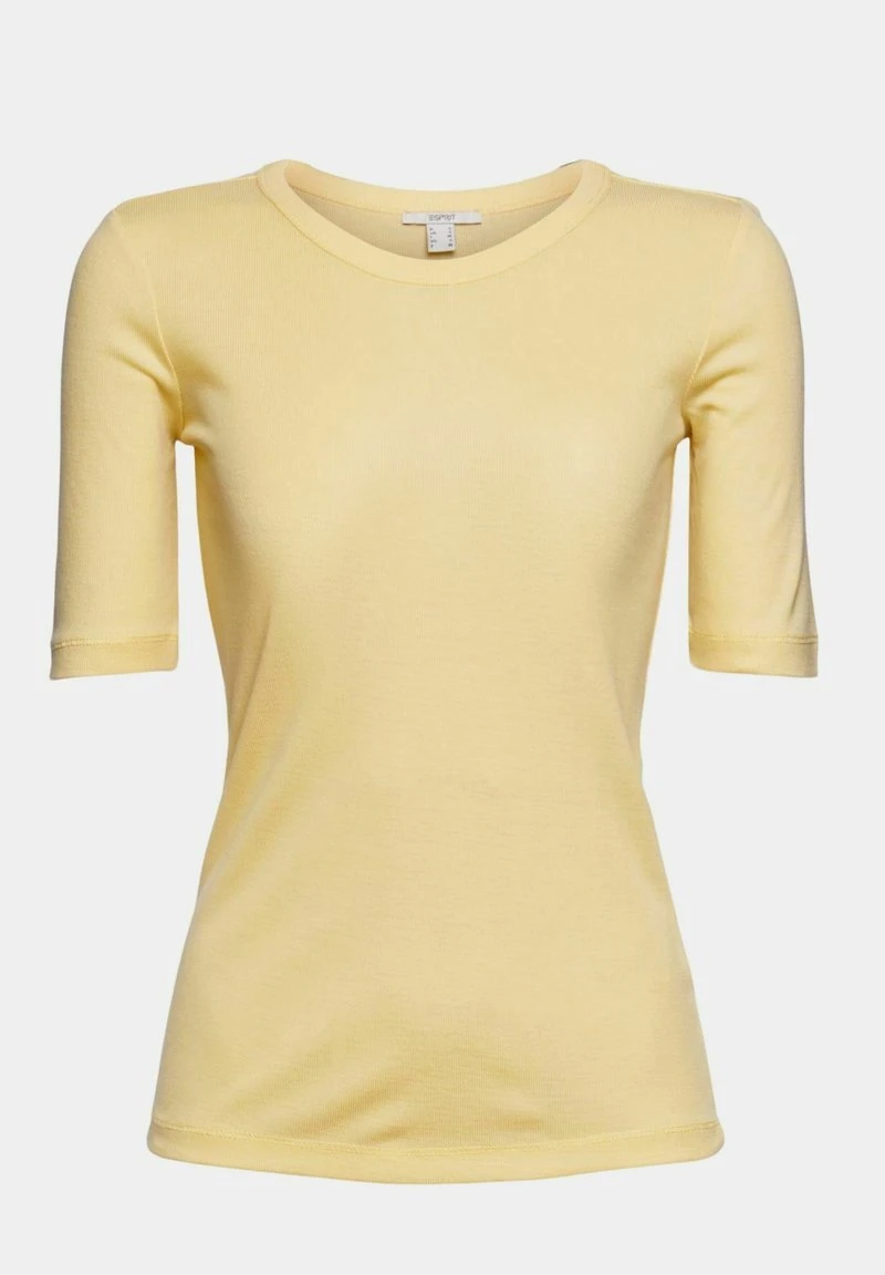 Esprit Damen T-Shirt Basic - Dusty Yellow 11 Esprit Damen T-Shirt Basic - Dusty Yellow – Bild 9