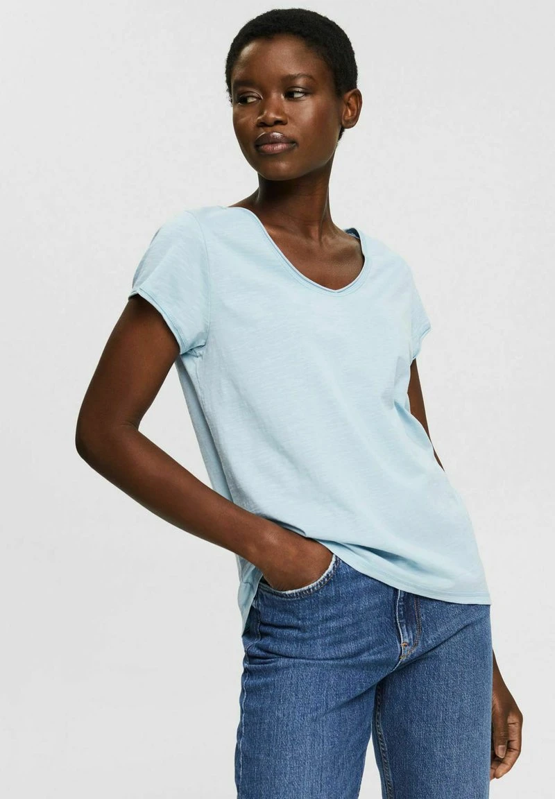 Esprit Damen T-Shirt Basic - Grey Blue 3 Esprit Damen T-Shirt Basic - Grey Blue