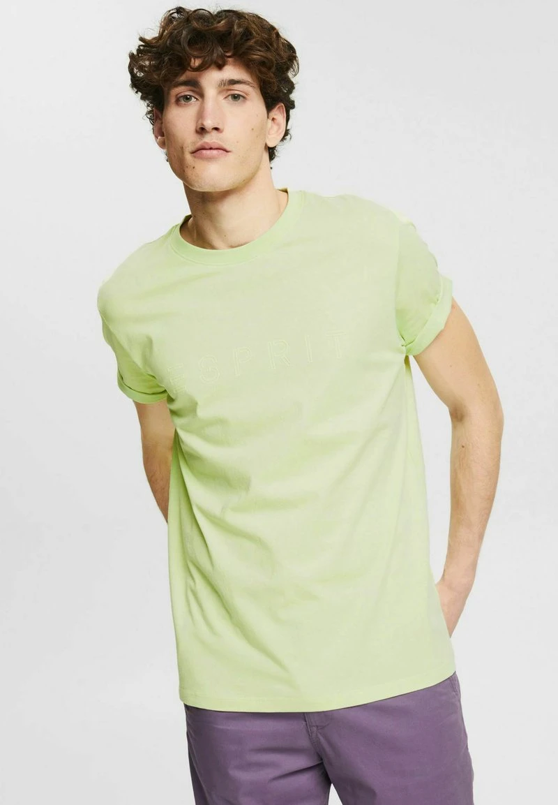 Esprit Herren LOGO - T-Shirt Print - Light Green 3 Esprit Herren LOGO - T-Shirt Print - Light Green
