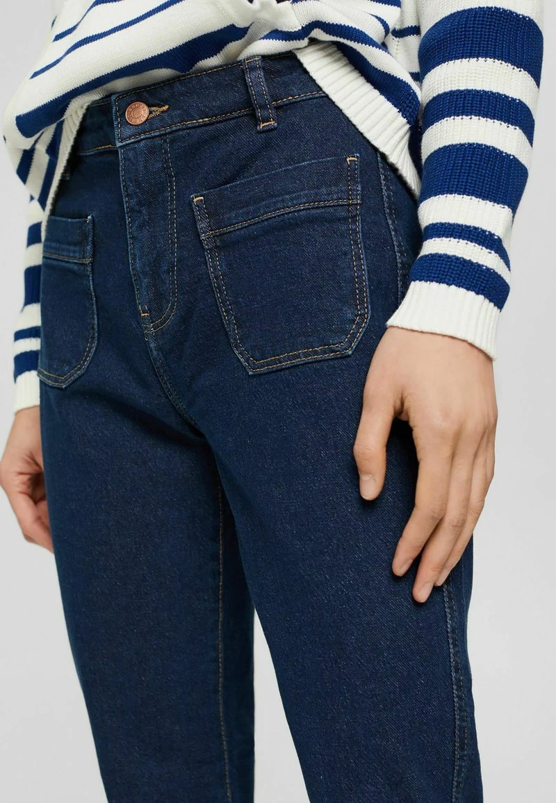 Esprit Damen Flared Jeans - Blue Dark Washed 7 Esprit Damen Flared Jeans - Blue Dark Washed – Bild 5