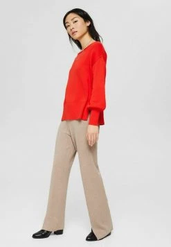 Esprit Damen MIT SCHLITZEN - Strickpullover - Orange Red -Esprit Verkäufe 2024 ec22ab963e7346acab19f842097bae2b