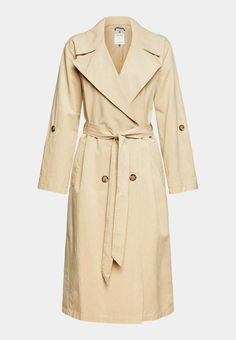 Esprit Damen MIT BINDEGÜRTEL - Trenchcoat - Sand 8 Esprit Damen MIT BINDEGÜRTEL - Trenchcoat - Sand – Bild 6