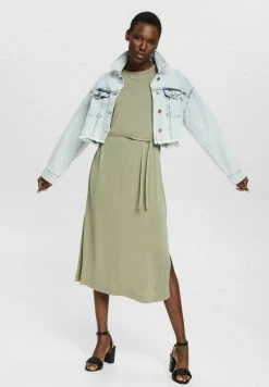 Esprit Damen Jerseykleid - Light Khaki -Esprit Verkäufe 2024 f05e579dc54846fcb3f261f0ab660ea8