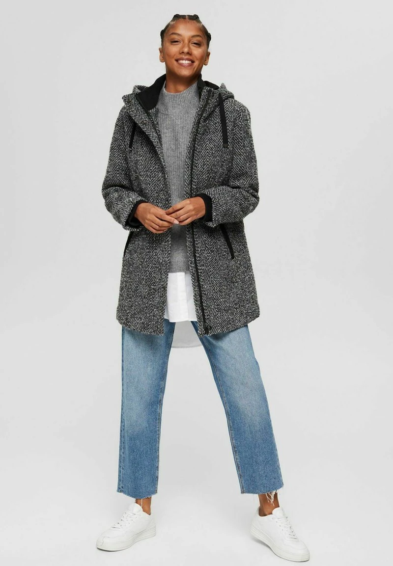 Esprit Damen Klassischer Mantel - Anthracite 5 4 Esprit Damen Klassischer Mantel - Anthracite 5 – Bild 2