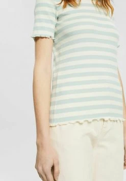 Esprit Damen STREIFEN - T-Shirt Print - Dusty Green -Esprit Verkäufe 2024 f146c466f9784decab1e8589f049a613