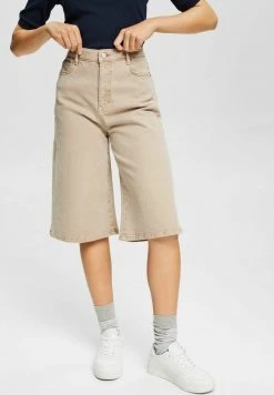 Esprit MIT STRETCH - Jeans Shorts - Light Taupe | Damen