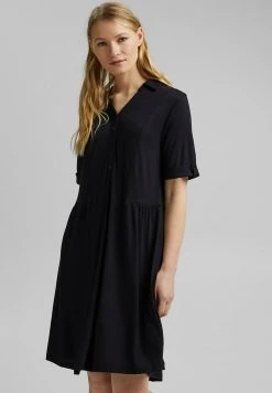 Esprit Damen Blusenkleid - Black