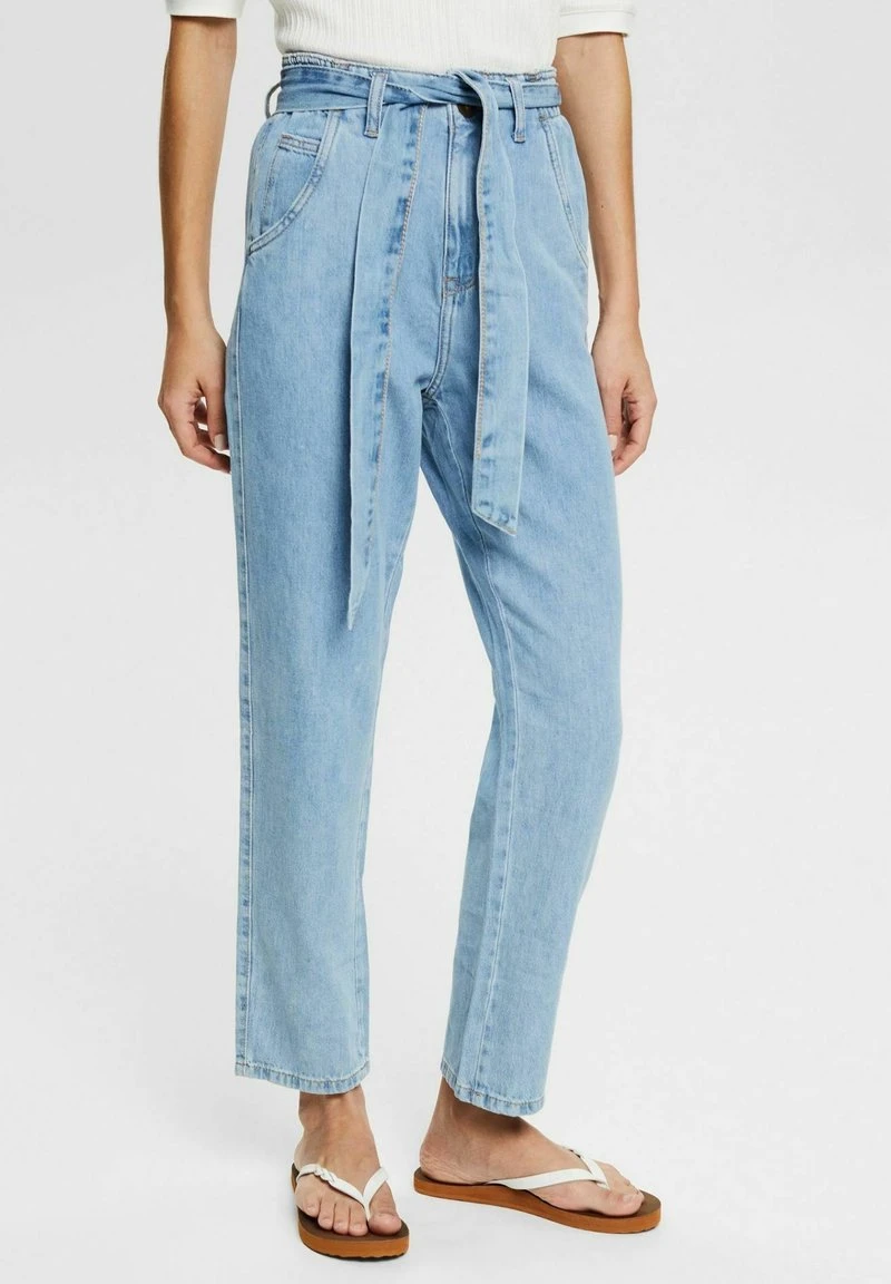 Esprit Damen PAPERBAG - Jeans Straight Leg - Blue Medium Washed 8 Esprit Damen PAPERBAG - Jeans Straight Leg - Blue Medium Washed – Bild 6