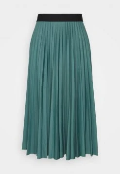 Esprit Damen PLISEE SKIRT - Faltenrock - Teal Blue