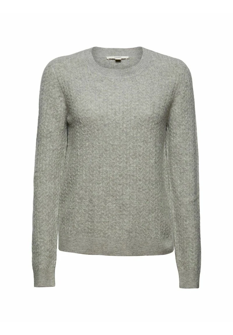 Esprit Damen MINICABLE - Strickpullover - Medium Grey 12 Esprit Damen MINICABLE - Strickpullover - Medium Grey – Bild 10