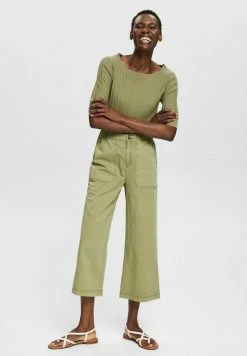 Esprit Damen GUMMIZUGBUND - Stoffhose - Light Khaki -Esprit Verkäufe 2024 f3f897b96f004016b421d0a34a5b48c0