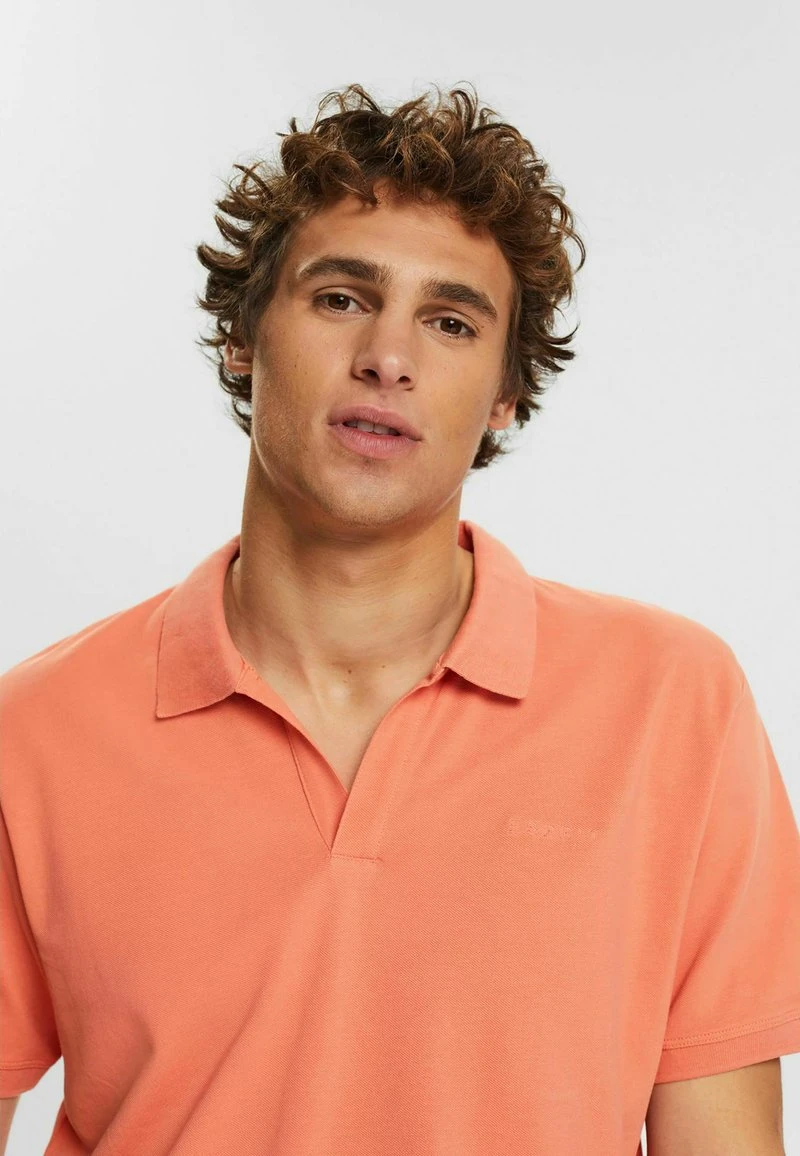 Esprit Herren Poloshirt - Coral 6 Esprit Herren Poloshirt - Coral – Bild 4