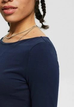 Esprit Damen Langarmshirt - Navy -Esprit Verkäufe 2024 f4de5b05be944f54b329239968882f05