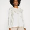 Esprit Damen TEE - Langarmshirt - Off White