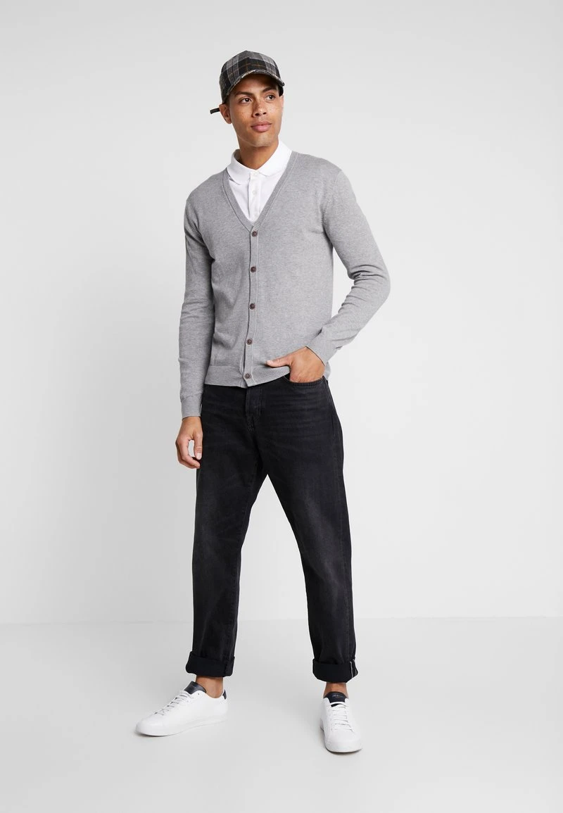 Esprit Herren BUTTON CARD - Strickjacke - Grey 4 Esprit Herren BUTTON CARD - Strickjacke - Grey – Bild 2