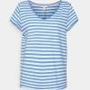 Esprit Damen T-Shirt Print - Light Blue Lavender