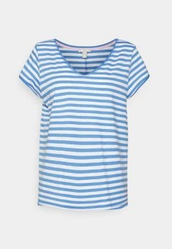 Esprit Damen T-Shirt Print - Light Blue Lavender