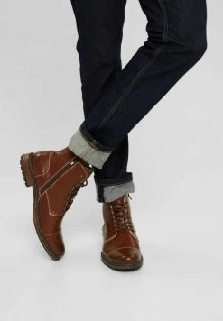 Esprit Herren Schnürstiefelette - Toffee