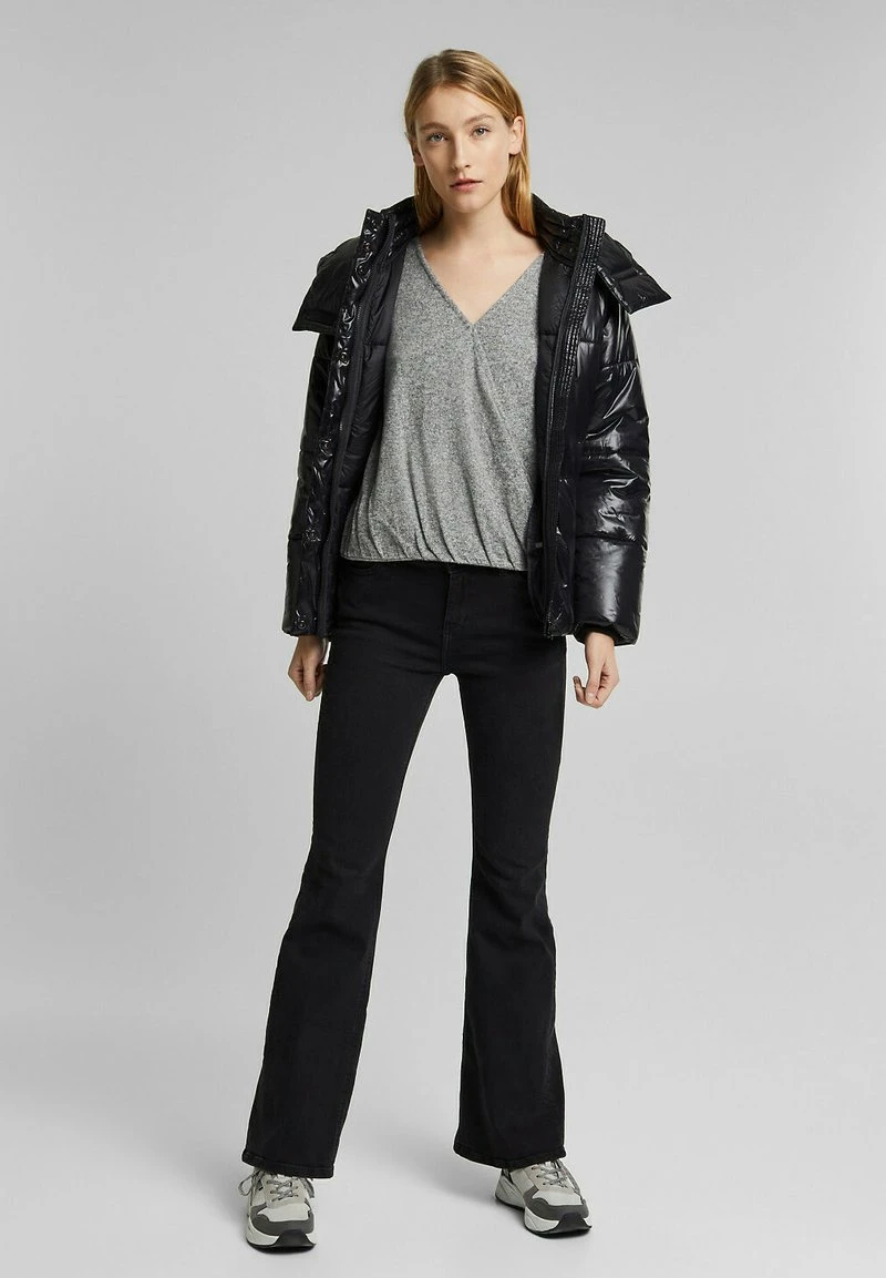 Esprit Damen PER WRAP - Strickpullover - Gunmetal 4 Esprit Damen PER WRAP - Strickpullover - Gunmetal – Bild 2