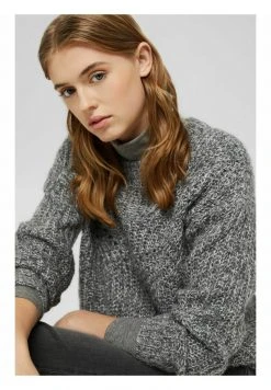 Esprit Damen PER STITCH - Strickpullover - Gunmetal -Esprit Verkäufe 2024 fa8304fbb46b4997a953c0bc6236a856