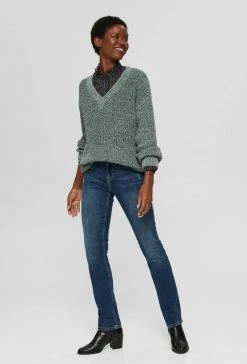 Esprit Damen Strickpullover - Dark Teal Green -Esprit Verkäufe 2024 fae0fe893f9a49c28533ccbc30646fbb