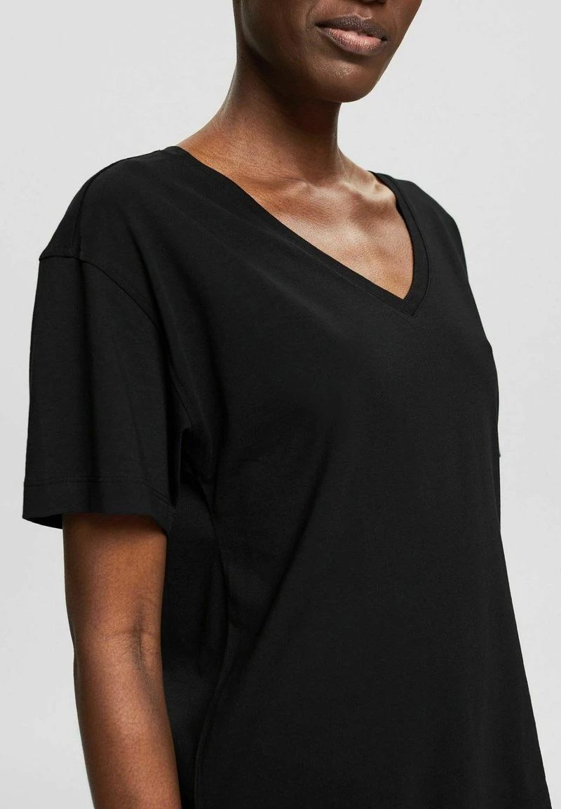 Esprit MIT V AUSSCHNITT - T-Shirt Basic - Black | Damen 7 Esprit MIT V AUSSCHNITT - T-Shirt Basic - Black | Damen – Bild 5